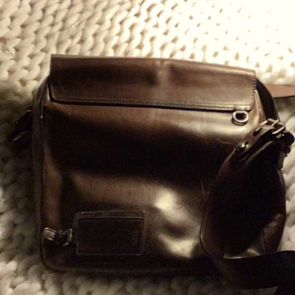 Vintage Hugo Boss brown leather satchel - Picture 5 of 8
